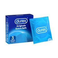 Prezervatyvai suteikiantys maksimalią apsaugą "Durex Extra Safe" - 3 vnt. (galima rinktis kiekį)