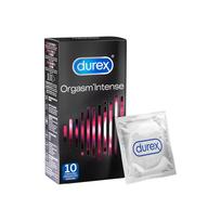 Stimuliuojantys prezervatyvai pasižymintys unikaliais pojūčiais "Durex Orgasm Intense" - 10 vnt.