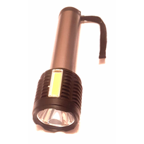Rankinis įkraunamas žibintuvėlis 5W šviesos diodai ir 1 COB LED