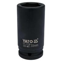Galvutė smūginė 3/4″, 30mm, ilga, šešiakampė, Cr-Mo, YATO