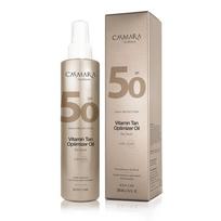 Sausas aliejus kūnui Casmara „Vitamin Tan Optimizer“ CASA05001 skirtas apsaugoti kūno odą saulės vonių metu turi SPF 50 apsaugą 200ml