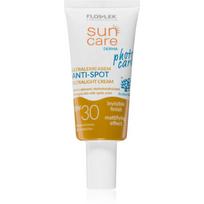FlosLek Laboratorium Sun Care Derma Photo Care lengvos tekstūros apsauginis drėkinamasis kremas netobulumų turinčiai odai SPF 30 30 ml