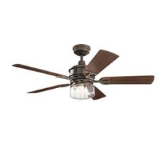 Kichler KLF-LYNDON-52-OZ - Lubinis ventiliatorius LYNDON 3xE27/8W/230V IP23 + VP