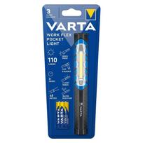 LED žibintuvėlis VARTA Work Flex, 110 lm, elementai 3xAA (įeina), atstumas iki 40 m, juodos spalvos