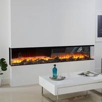 BRITISH FIRES NEW FOREST 2400 3 SIDED įmontuojamas elektrinis trijų pusių židinys