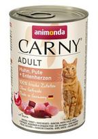 ANIMONDA Carny Adult Chicken, turkey, duck hearts - šlapias kačių maistas - 400g