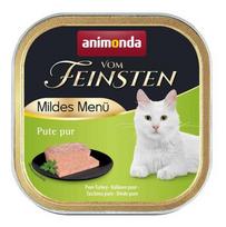 ANIMONDA Vom Feinsten Mildes Menu Mono Turkey - šlapias kačių maistas - 100g