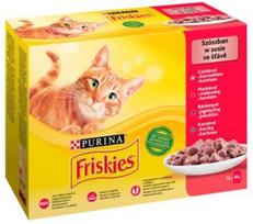 Friskies Mix mėsa - Šlapias kačių maistas - 12 x 85 g