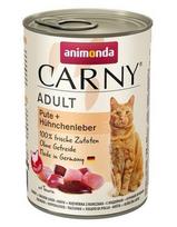 ANIMONDA Cat Carny Adult Kalakutiena su vištienos kepenėlėmis - drėgno kačių ėdalo - 400 g