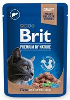 BRIT Premium Cat Liver Sterilised - drėgno kačių ėdalo - 100g