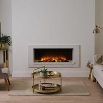 BRITISH FIRES HOLBURY 870 WHITE įmontuojamas elektrinis židinys