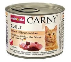 ANIMONDA Cat Carny Adult Kalakutiena su vištienos kepenėlėmis - drėgno kačių ėdalo - 200 g
