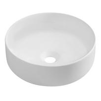 INFINITY ROUND Pastatomas praustuvas baltas matinis