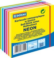 Lipnūs lapeliai neon-pastel 76x76 mm, 400 vnt