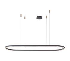 Azzardo AZ5057 - LED Reguliuojamas pakabinamas sietynas ELENA LED/60W/230V 150 cm juoda