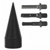 Grąžtas medienos skaldymui 45mm  + 3 adapteriai