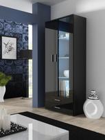 Cama Meble Svetainės sekcija - Soho S6 2d2s Juoda/juodas Blizgesys