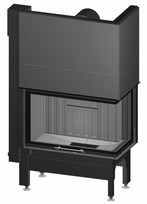 Židinio kapsulė Spartherm Varia 2R-80h-4S su pakeliamomis durelėmis, 13,5kW