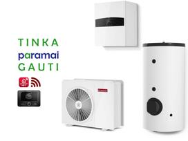 Šilumos siurblys Oras-Vanduo Ariston Nimbus R32, Flex, 35 S Net 6.35 kW, su 190l vandens šildytuvu ir Wi-Fi