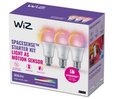 KOMPLEKTAS 3x LED RGBW Reguliuojama lemputė A60 E27/8,8W/230V 2200-6500K Wi-Fi - WiZ