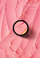 Švytintis kūno šveitiklis MALACHITE COSMETICS „Strawberry ice cream scrub”, 100 g