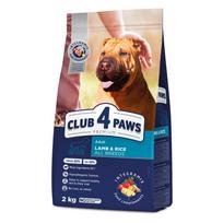 Visavertis sausas pašaras suaugusiems šunims CLUB 4 PAWS PREMIUM su ėriena ir ryžiais, 2 kg