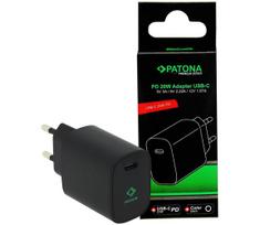 PATONA - Įkrovimo adapteris USB-C Power delivery 20W/230V juoda