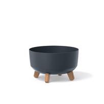 Vazonas GRACIA LOW su kojelėmis 6,8 L D285xH177 mm antracito sp. Prosperplast
