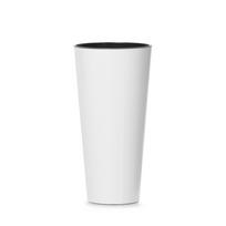 Vazonas TUBUS SLIM SHINE 15,5L D250xH476 mm balta sp. Prosperplast