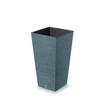 Vazonas FURU SQUARE LOW su įdėklu 11,4/5 L 200x200x380 mm melsva sp. Prosperplas