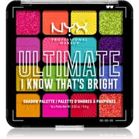 NYX Professional Makeup Ultimate Shadow Palette akių šešėliai atspalvis I Know That's Bright 16 vnt.