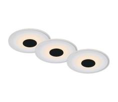 Briloner - KOMPLEKTAS 3x LED įleidžiamas lubinis vonios šviestuvas LED/6W/230V IP44 juoda