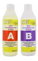 Dviejų dalių kanalizacijos vamzdžių šalinimo priemonė HG, 2 x 500 ml