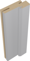Durų staktos komplektas šviesiai pilkos spalvos, 2,5 vnt., 7,5 x 3,4 x 210 cm