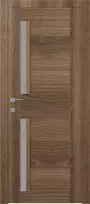 Durų varčia ESTA pekano riešuto spalvos, su vertikaliu stiklu, 700 x 2000 mm, universali