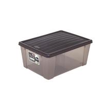 Dėžė su dangčiu plastikinė Elegance 36,5x25,5x14 cm ruda 10 l Italija STEFANPLA