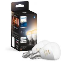 KOMPLEKTAS 2x LED pritemdoma elektros lemputė Philips Hue WHITE AMBIANCE P45 E14/5,1W/230V