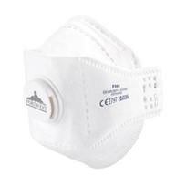 FFP3 Dolomite Portwest P391 sulankstomas respiratorius su vožtuvu, 10 vnt.
