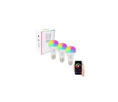 Immax NEO 07712C- KOMPLEKTAS 3x LED RGB+CCT Pritemdoma elektros lemputė NEO LITE Wi-Fi E27/9W/230V