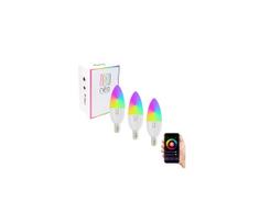 Immax NEO 07716C - KOMPLEKTAS 3x LED RGB+CCT Pritemdoma elektros lemputė E14/5,5W/230V Wi-Fi Tuya