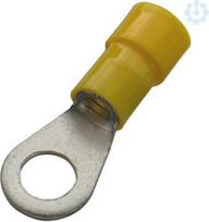 Ring terminals, 4-6M10, yellow, 100 pieces 260292 | 4011923088767