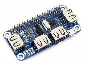 4xUSB Hub Hat - Raspberry Pi 3/2/Zero Priedėlis