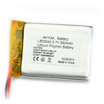 Akumuliatorius Li-Pol Akyga 560mAh 1S 3.7V