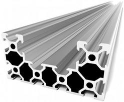Aliuminio profilių segmentas C-BEAM 1000mm ilgio sidabrinis