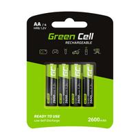 Akumuliatorius Green Cell HR6 Ni-MH AA 2600mAh (4vnt.)