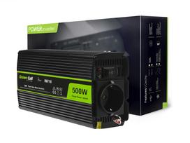 Inverteris 12/230V 500W sinusinė išėjimo įtampa Green Cell