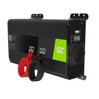 Inverteris Green Cell PRO 12V 230V 500W/1000W sinusinė išėjimo įtampa