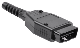 OBD II kištukas 66.5x40mm PCB