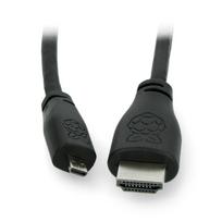 MicroHDMI - HDMI kabelis 2m Juodas