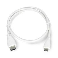 MiniHDMI - HDMI 1m Baltas
